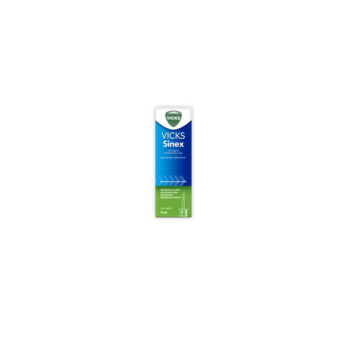 VICKS SINEX nenäsumute, liuos 0,5 mg/ml 15 ml kuva 3