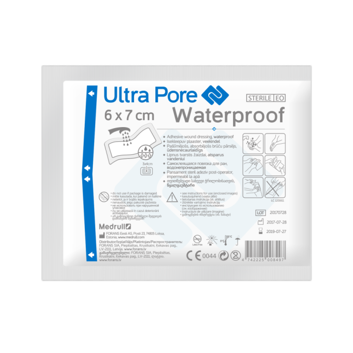 Medrull Ultra Pore vedenpitävä sidos 6x7 cm 1 kpl