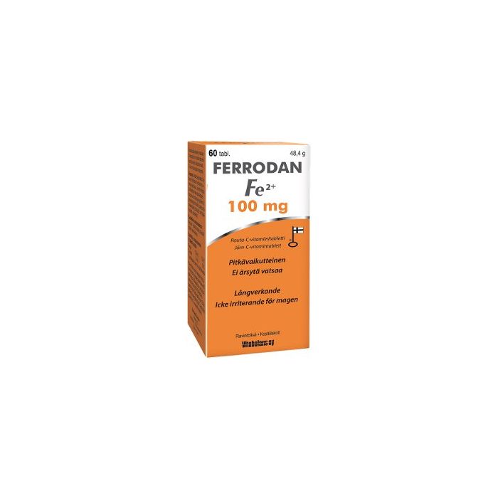 Ferrodan Fe2+ 100 mg 60 tabl kuva 2