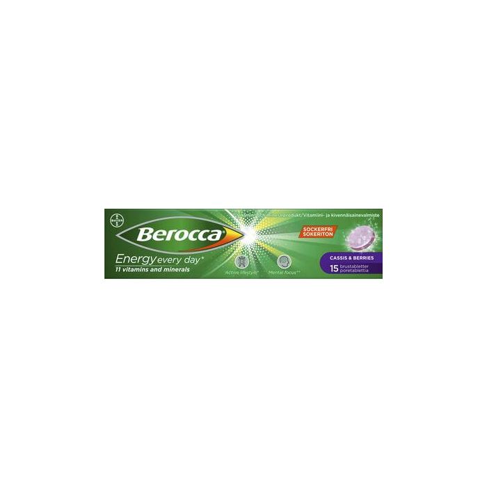 Berocca Energy Cassis ja Berries poretabletti 15 kpl kuva 2