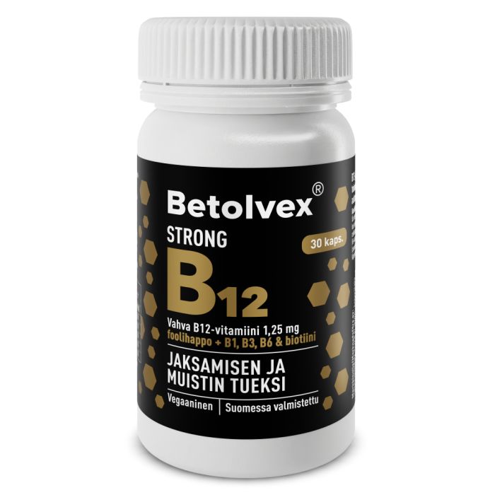 Betolvex Strong 1,25 mg B12-vitamiini 30 kaps kuva 2