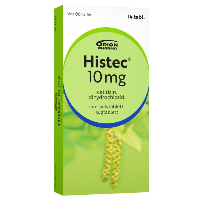 HISTEC imeskelytabletti, puristettu 10 mg 14 fol kuva 8