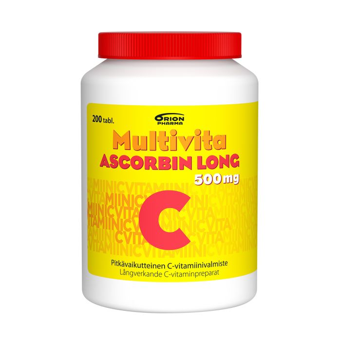 Multivita Ascorbin Long 500 mg 200 tabl kuva 2