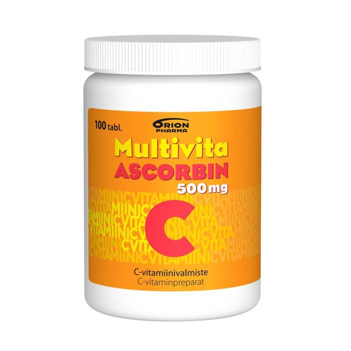 Multivita Ascorbin 500 mg 100 tabl kuva 2