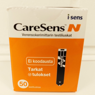 CARESENSE TESTILIUSKA 50 KPL