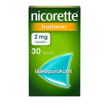 NICORETTE FRUITMINT lääkepurukumi 2 mg 30 fol