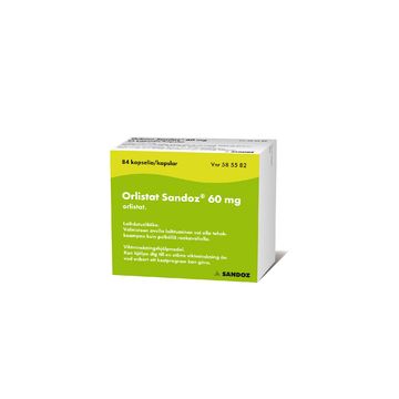 ORLISTAT SANDOZ kapseli, kova 60 mg 84 fol