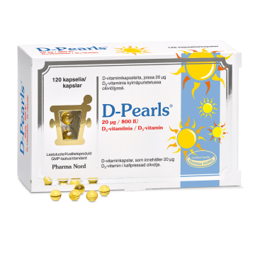 D-Pearls 20 mikrog 120 kaps