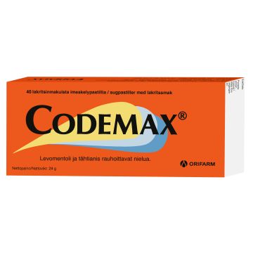 Codemax imeskeltävä pastilli 40 FOL