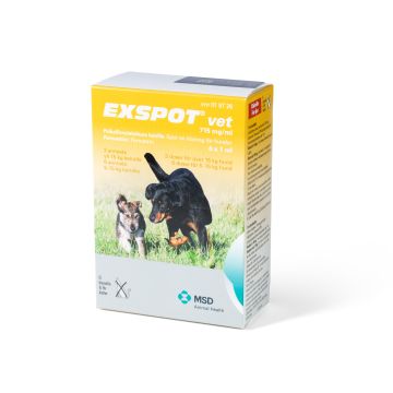 EXSPOT VET paikallisvaleluliuos 715 mg/ml 6 x 1 ml