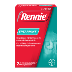 RENNIE SPEARMINT imeskelytabletti 24 fol