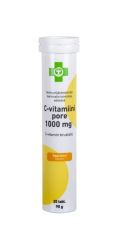 APTEEKKI C-vitamiini Pore appelsiini 1000 mg 20 tabl