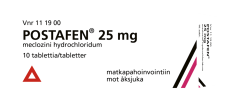 POSTAFEN tabletti 25 mg 10 fol