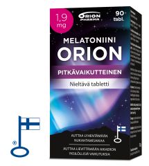 Melatoniini Orion 1,9 mg pitkävaikutteinen 90 tabl