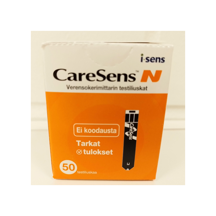                             Caresens N verensokerimittarin testiliuskat