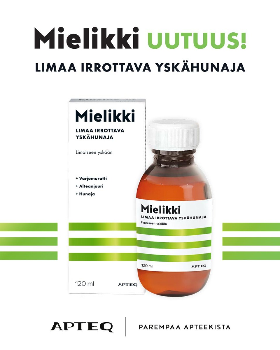 apteq mielikki limaa irroittava yskänhunaja