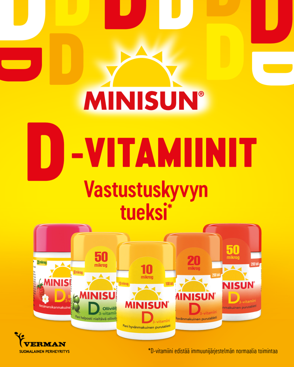 minisun D-vitamiinit