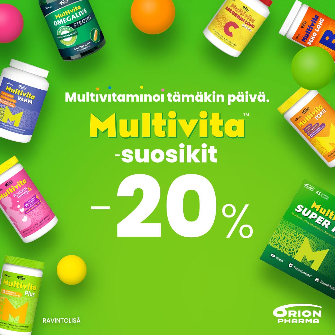 multivita tuotesarja -20%