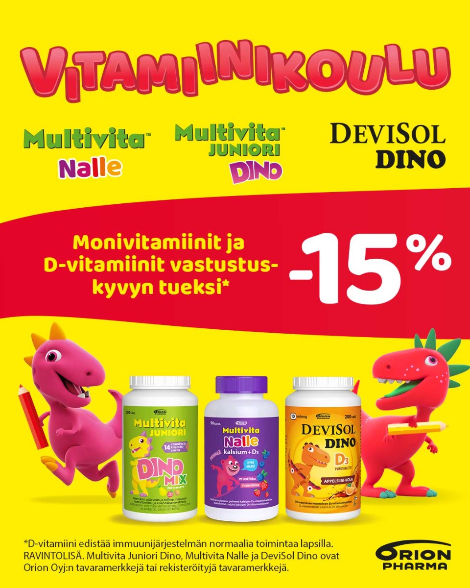 orionin lasten vitamiinikoulu -15%