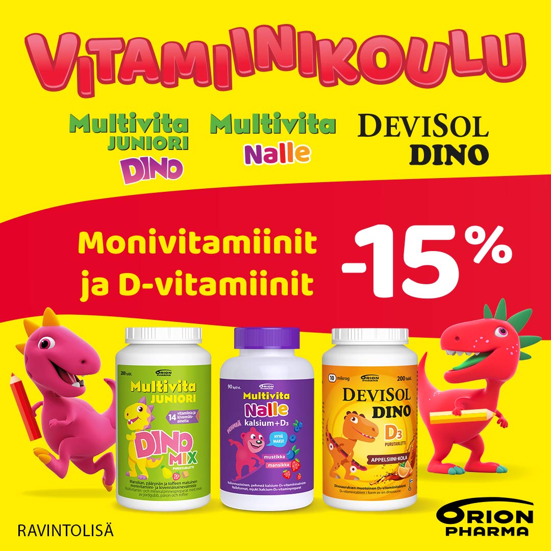 lasten monivitamiineja