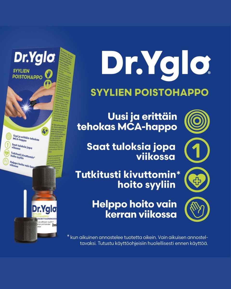 dr yglo syylien poistohappo